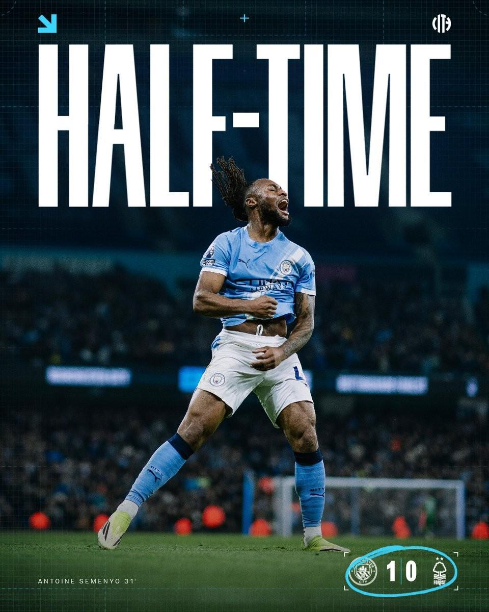 体育投注-曼城连续11场英超主场上半场战罢处于领先，为队史第二长纪录